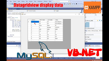 How to load data into datagridview from SQL server vb.net xampp mysql (with code)