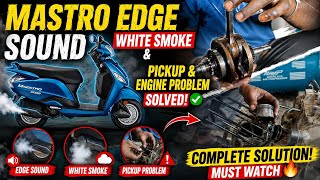 Hero Maestro White Smoke Problem Solved 🔥 Engine Sound & Pickup Issue Fix Full Guide