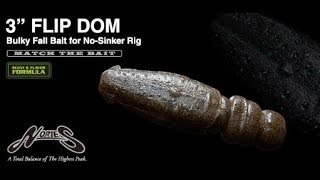 フリップドム 3ｲﾝﾁ　【ノリーズ】　水中アクション映像　　3" FLIP DOM　NORIES