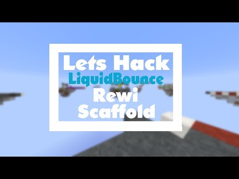 Rewi Scaffoldwalk | Lets Hack | LiquidBounce | Gaex