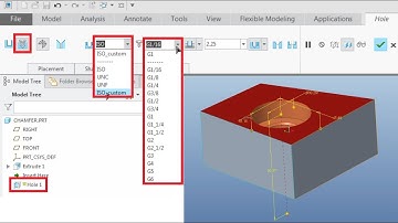 Creo tutorial: How to create Custom standard hole tables