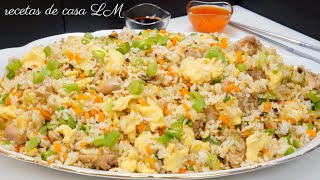 ARROZ FRITO CON POLLO ESTILO THAI O KHAO PAD KAI | EASY THAI CHICKEN FRIED RICE