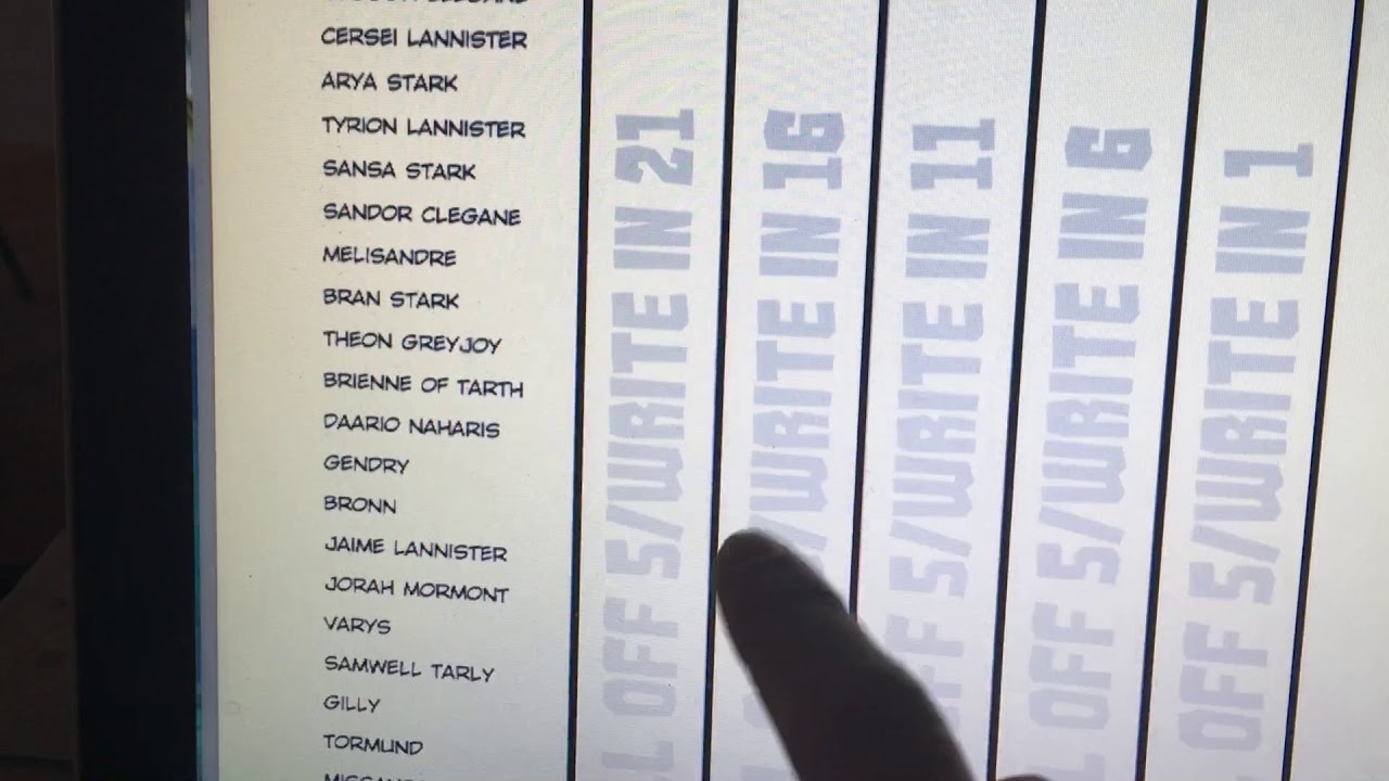 GOT Bracket? Game of Thrones Bracket Game Free Download - YouTube