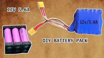 12V 5.6 Ampere Lithium Ion 18625  Rechargeable Battery Pack | DIY | bms
