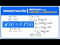 📚Demostración | Derivada de una Función con Constante