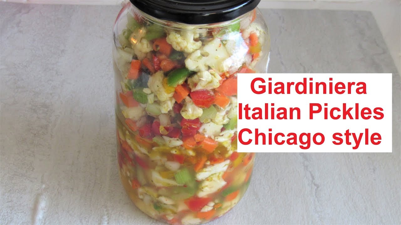 Giardiniera Chicago style (Italian Pickles) /Recipe365CFF YouTube