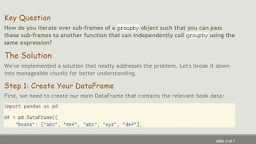 Mastering groupby in Pandas: How to Efficiently Apply Grouping to Sub-frames