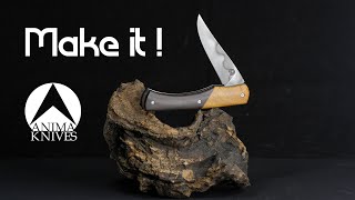 Fabrique ton premier couteau à cran plat +PLAN GRATUIT - Make your first slip joint knife +FREE PLAN