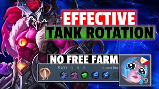 EFFECTIVE TANK ROTATION GUIDE 2023! Denying FREE FARM | HYLOS GUIDE | Mobile Legends