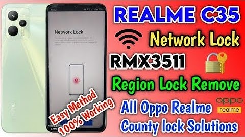 Realme Network Unlock No 16/172 Digit Code C51/C53/C55/C35/C33 By Unlock Tool