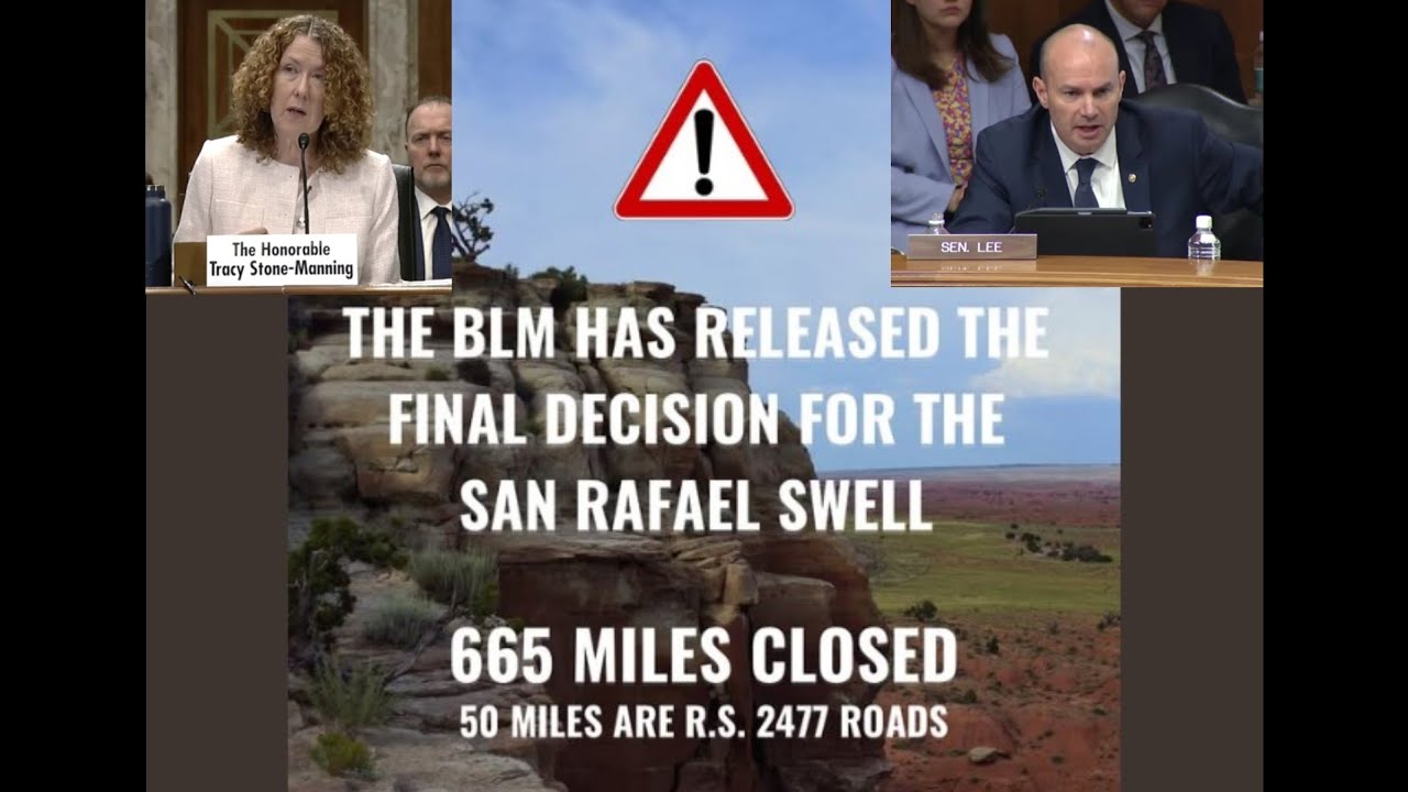 Feds/BLM closed road to family favorite camping area. Utah Senator Mike Lee asks BLM director why