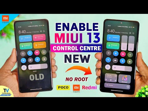  New ENABLE MIUI 13 New Control Centre 3.0 Colorfull, No Root | MIUI 13 Control Centre Features