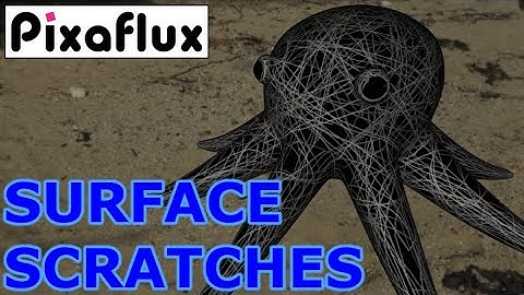 How to create a Scratches Procedural Surface Texture with PixaFlux