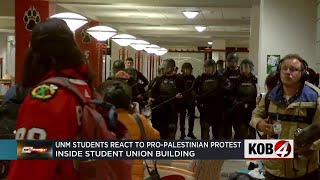 UNM students react to pro-Palestine protest