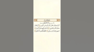 سورة الفيل                                                   #اكسبلور