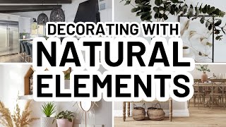 Decorating with Natural Elements