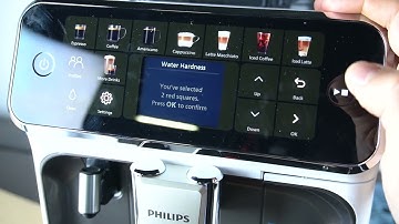 Philips LatteGo Coffee Maker EP554570 - Manage Water Hardness After Setup | Adjust Hardness Settings