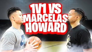 THINGS GOT HEATED! TRASH TALKING 1V1 BASKETBALL AGAINST MARCELAS HOWARD!