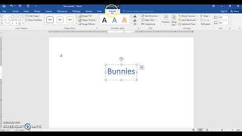 Microsoft Word 2016 Inserting WordArt