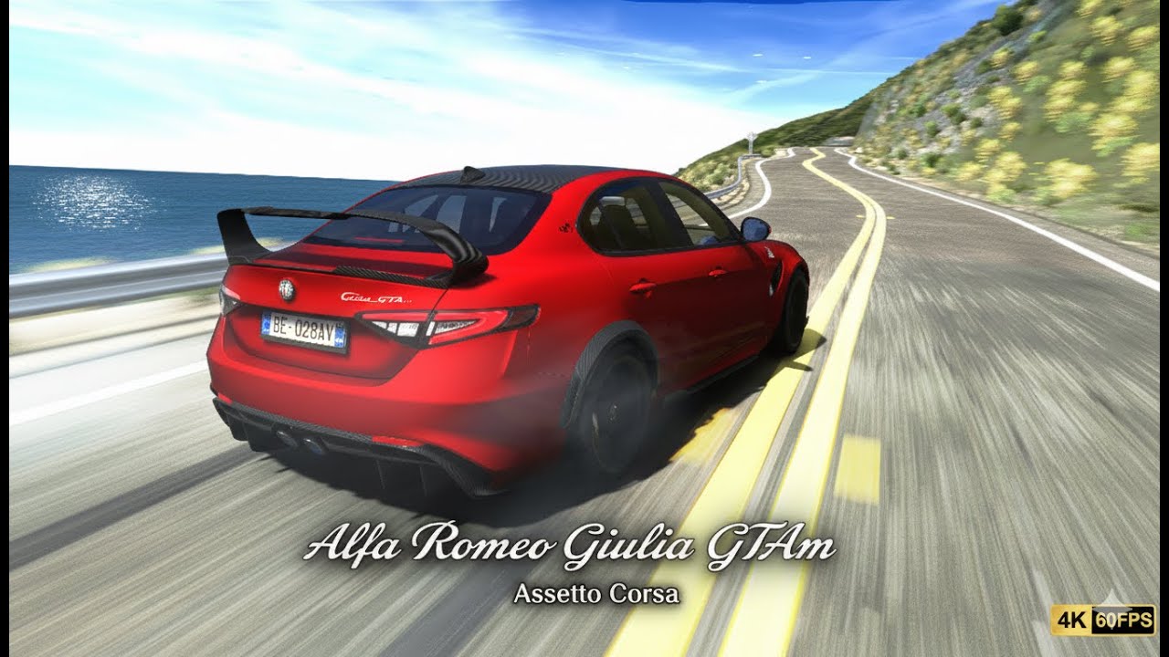 Giulia GTAm | Pacific Coast Highway – 4K 60FPS