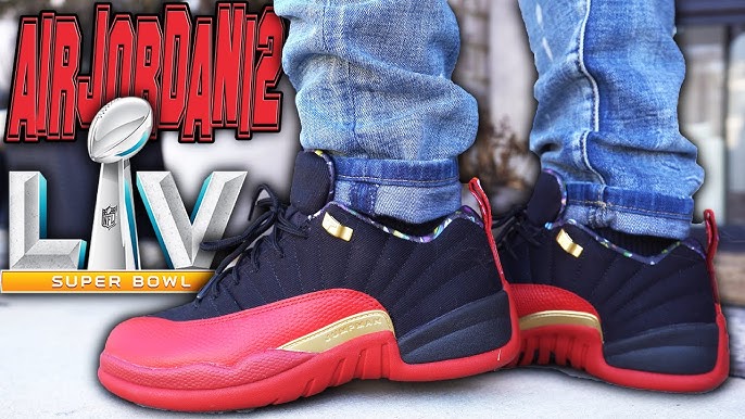 JORDAN 12 LOW SUPERBOWL REVIEW & ON FEET W/ LACE SWAP!! 