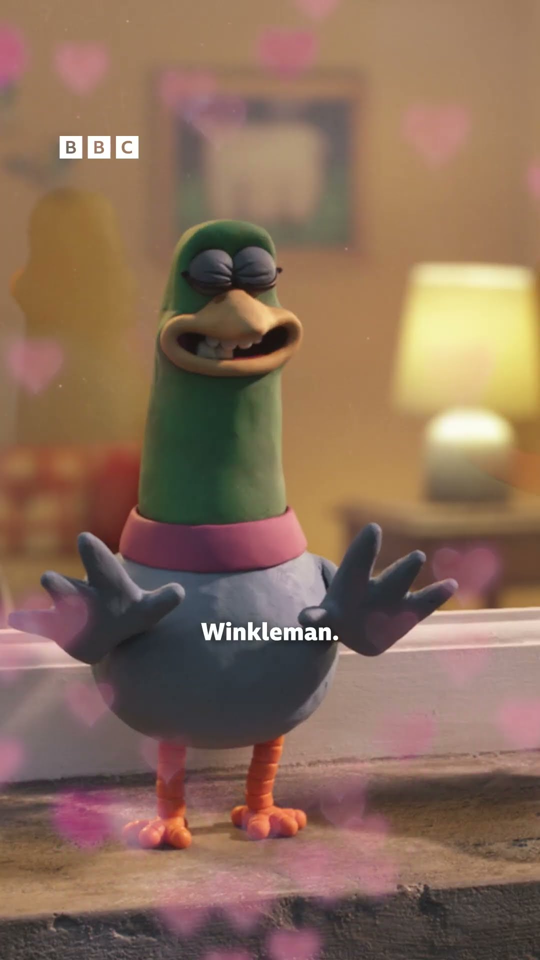 A pigeon shares their love of Claudia Winkleman