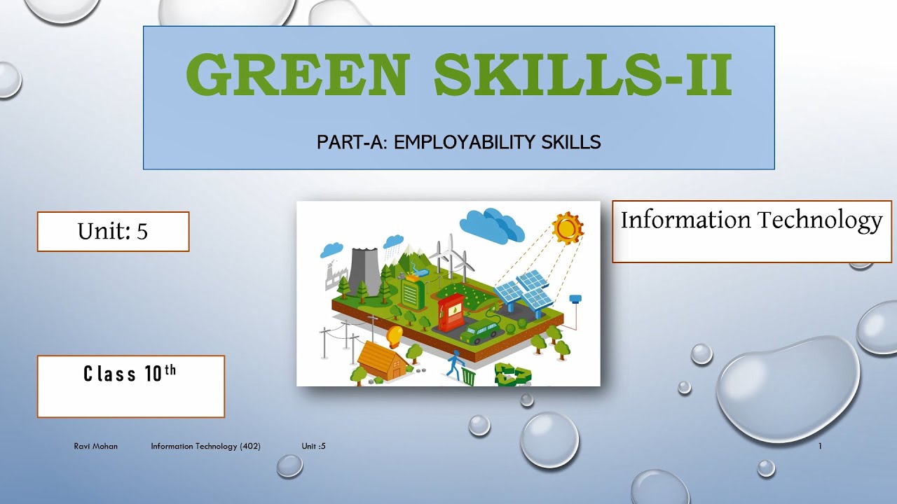 powerpoint presentation on green skills class 10