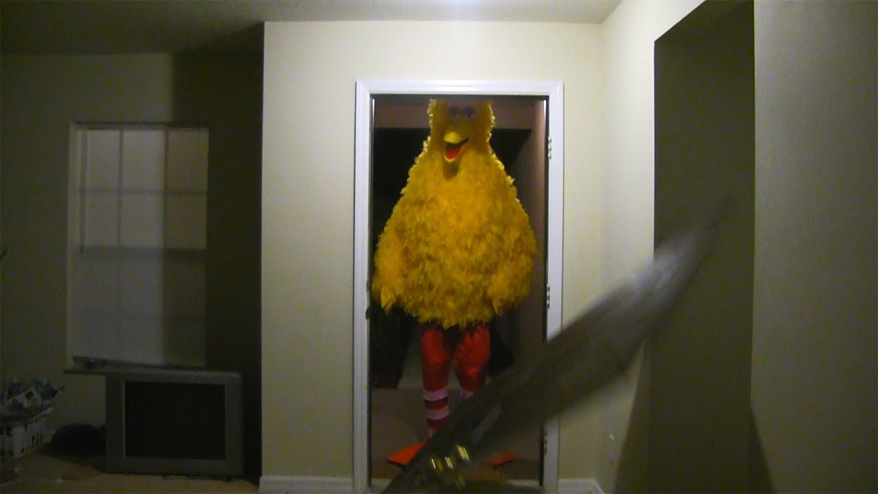 Big Bird Kicks Down Door Original Youtube