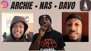 Nasir Core, Archie Goodwin, and Davo get HEATED about a Potential 1v1! IG Live Screen Recording