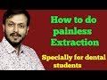 painless extraction of fractured upper premolar | teeth extractions