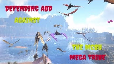 ARK PS4 Official PVP|Defending Against The MCBH Mega Tribe