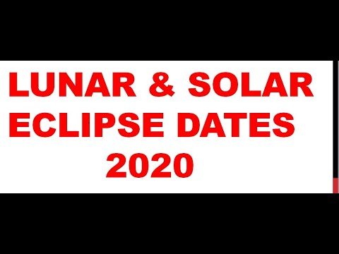 Eclipse Calendar 2020