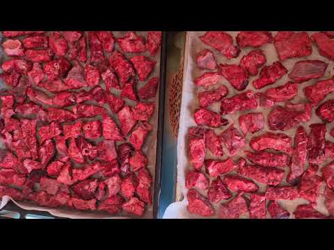 Говяжье легкое в духовке для собак