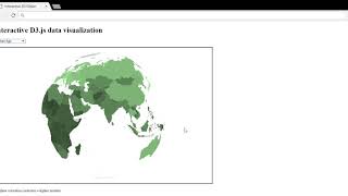 D3.js Data Visualization with an Interactive Globe screenshot 5