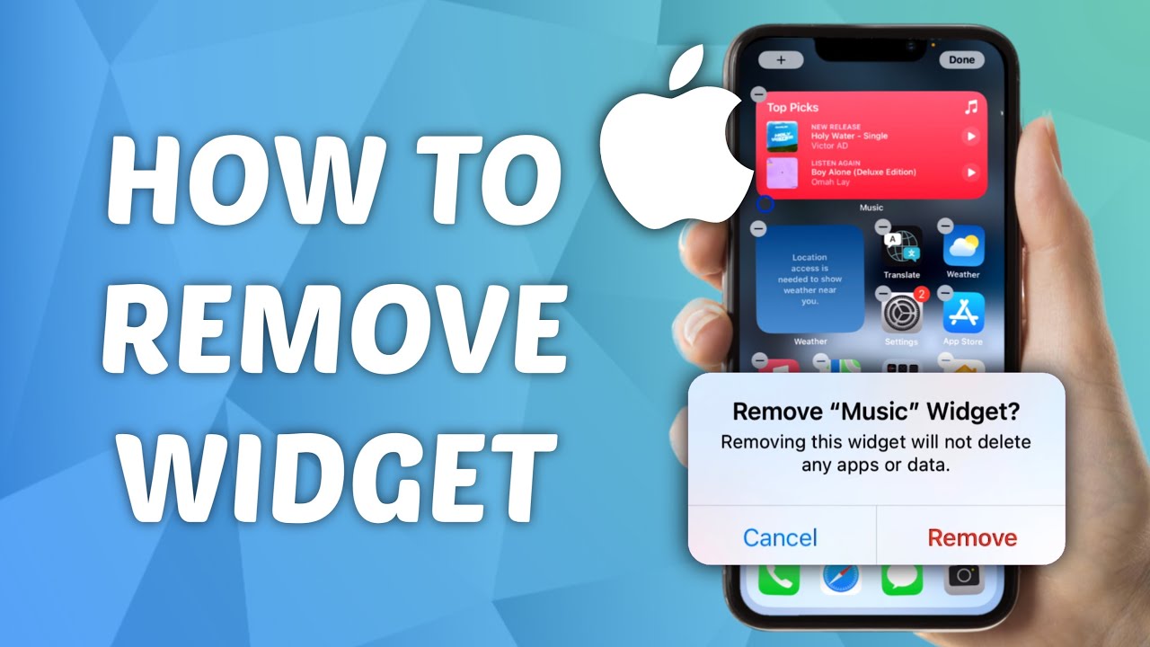How To Remove Widget From IPhone Screen UPDATED YouTube
