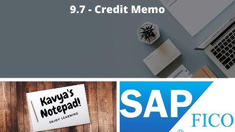9.7 - Credit Memo - SAP FICO Full Course