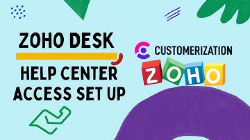 Zoho Desk Help Center Access Set Up - Zoho desk tutorial 2022