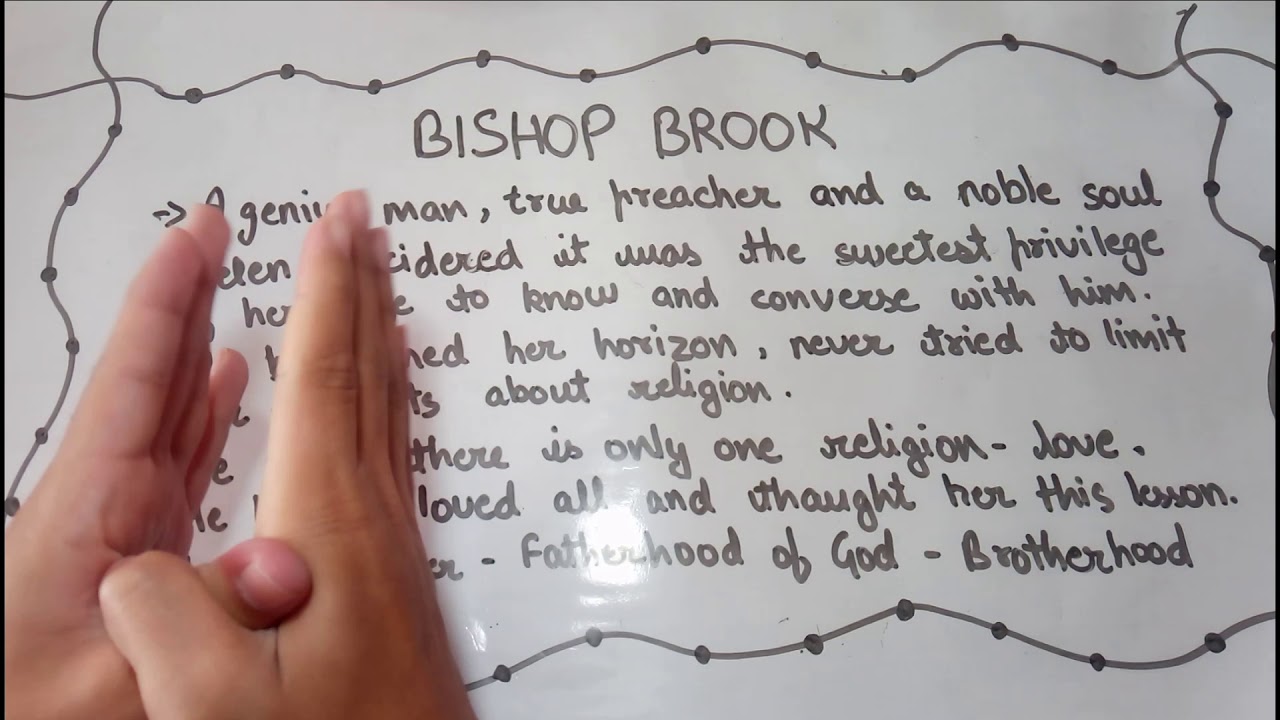 Value points write a character sketch of bishop brooks as he appears in  helen kellers the story of my  Brainlyin