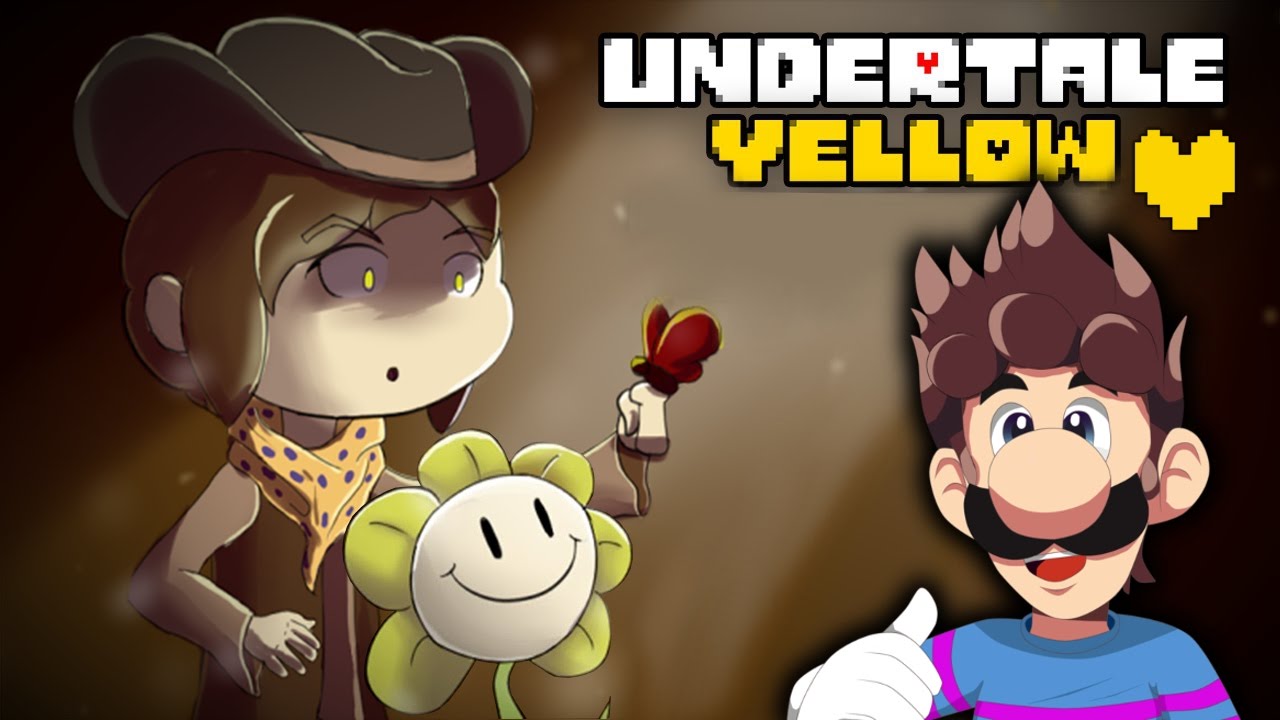 Undertale yellow пацифист. Андертейл Еллоу Пацифист. Андертейл Еллоу ау. Undertale приквел. Кловер андертейл Еллоу.