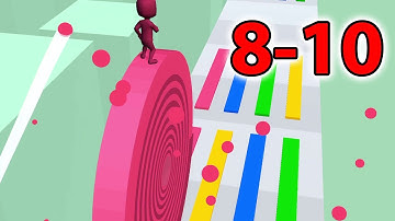 Layers Roll - Level  8-10  -  Gameplay Walkthrough - All Level (iOS, Android)