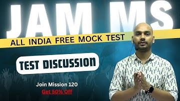 All India Free Mock Test Discussion | JAM MS 2026