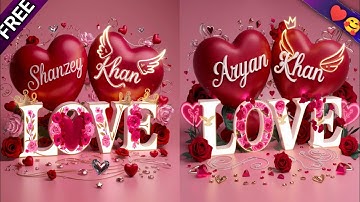How To Make Couple Love Dp Photo | Ideogram Ai 3d Name Dp | Apni Dp Kaise Bnaye #meta #couple #love