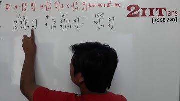 Matrices Exercise 8 3 Q15ii(new) Class X  ICSE | IIT JEE