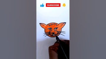 Make Lion 🦁 just 15 seconds #art #drowing #Quick sketch #simpel life hacks#shorts