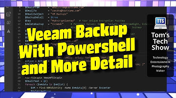 Veeam Backup with Detail using Powershell