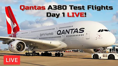 🔴 LIVE Qantas Airbus A380 Test Flight's Plane Spotting Sydney Airport 🔴 Live Airport Cam Stream