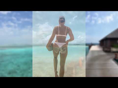 Video: Лиз Херли Мальдив аралдарында бикини менен сүрөткө түшүүдө