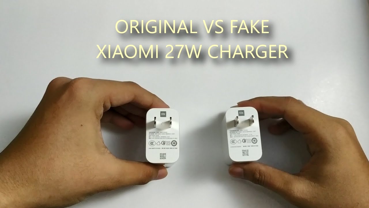 Original vs Fake XIAOMI 27W Charger. Beware of Fake One! - YouTube