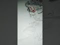 Lord Krishna drawing with Cow