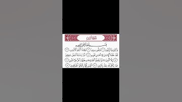 سورة التين - رواية الدوري عن الكسائي - يوسف نور